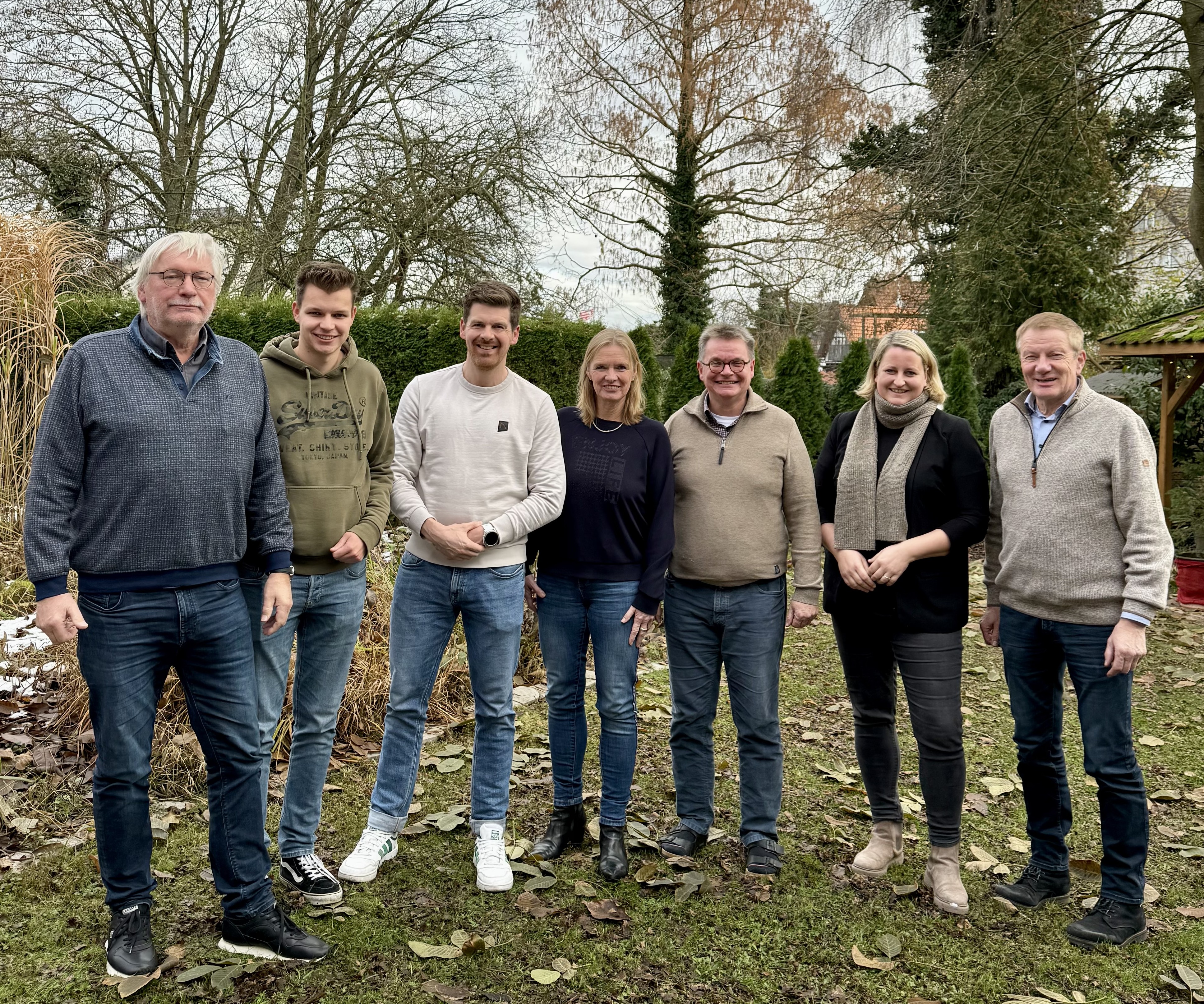 V.l.n.r.: Uli Dellbr�gger, Daniel Stricker, Jens Westhaus, Manuela Mewes, Ingo Dietscheidt, Helena Br�ggemann, Thomas Busch